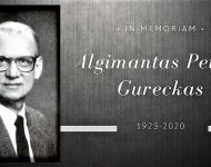 Mirė JAV lietuvis, ekonomistas Algimantas Pranas Gureckas